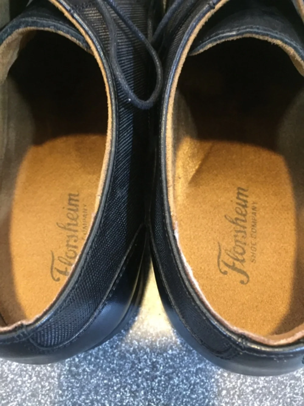 Florsheim Black Leather Cap-Toe Derby Shoes